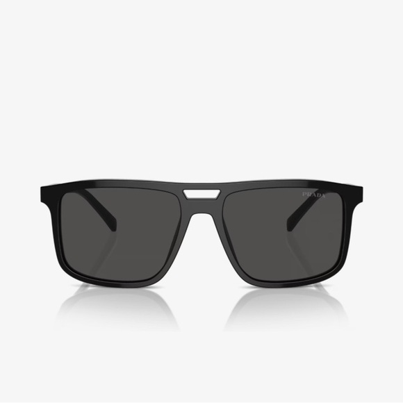 Prada Other - Prada Mens Women’s OPR A22S Black Frame Sunglasses Grey Lens